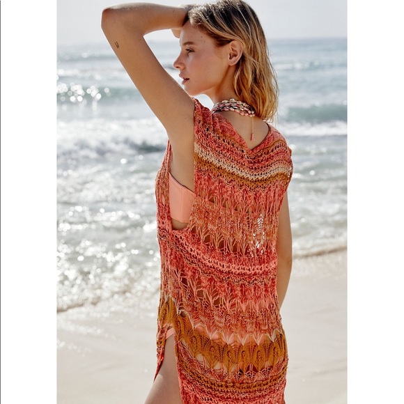 Free People Into The Flames Maxi Tunic Dress NWT - Picture 4 of 5